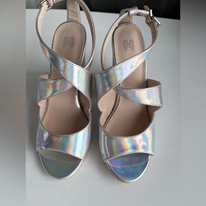 Victoria's Secret Holographic Strappy Sandals